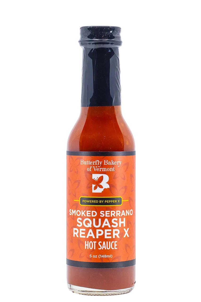 Butterfly Bakery of Vermont Smoked Serrano Squash Reaper X bottle