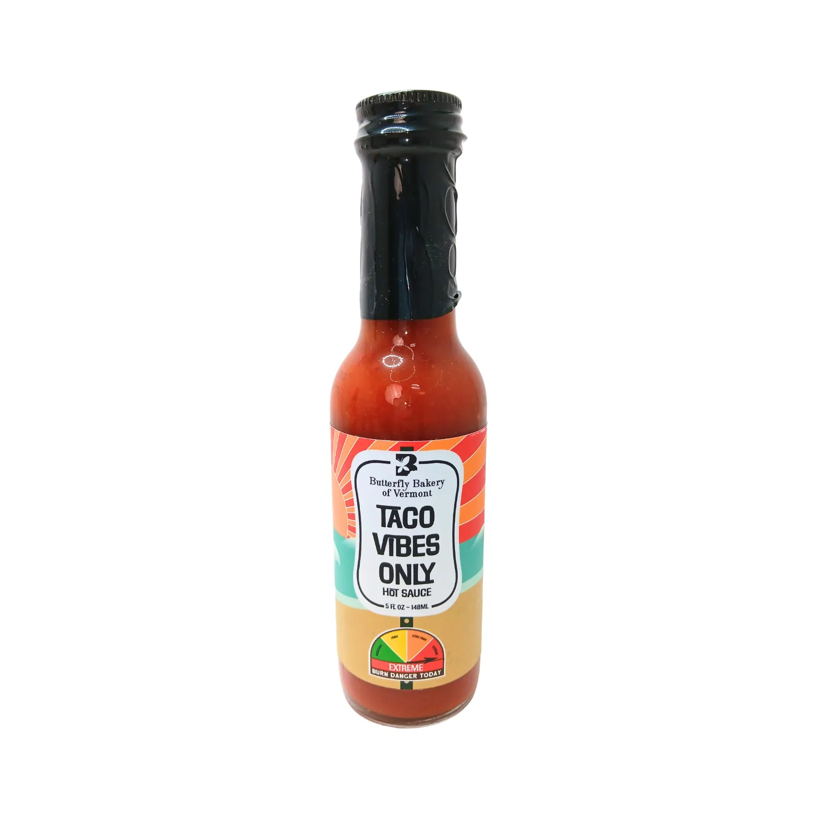 Butterfly Bakery of Vermont Taco Vibes Only bottle