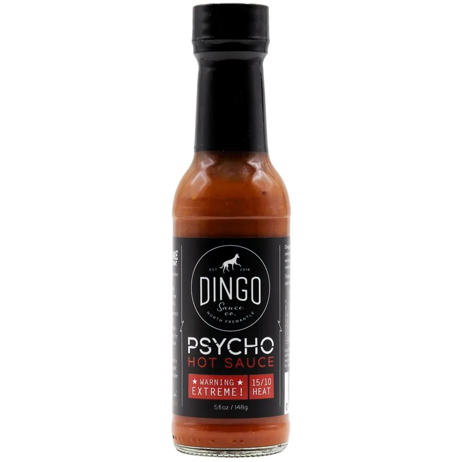 Dingo Sauce Co. Psycho bottle