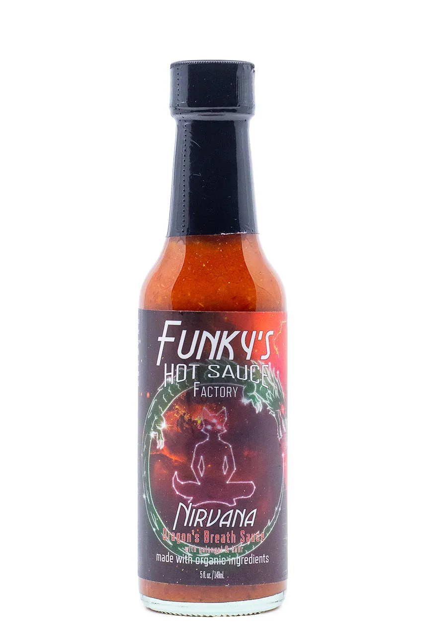 Funky’s Hot Sauce Factory Nirvana bottle