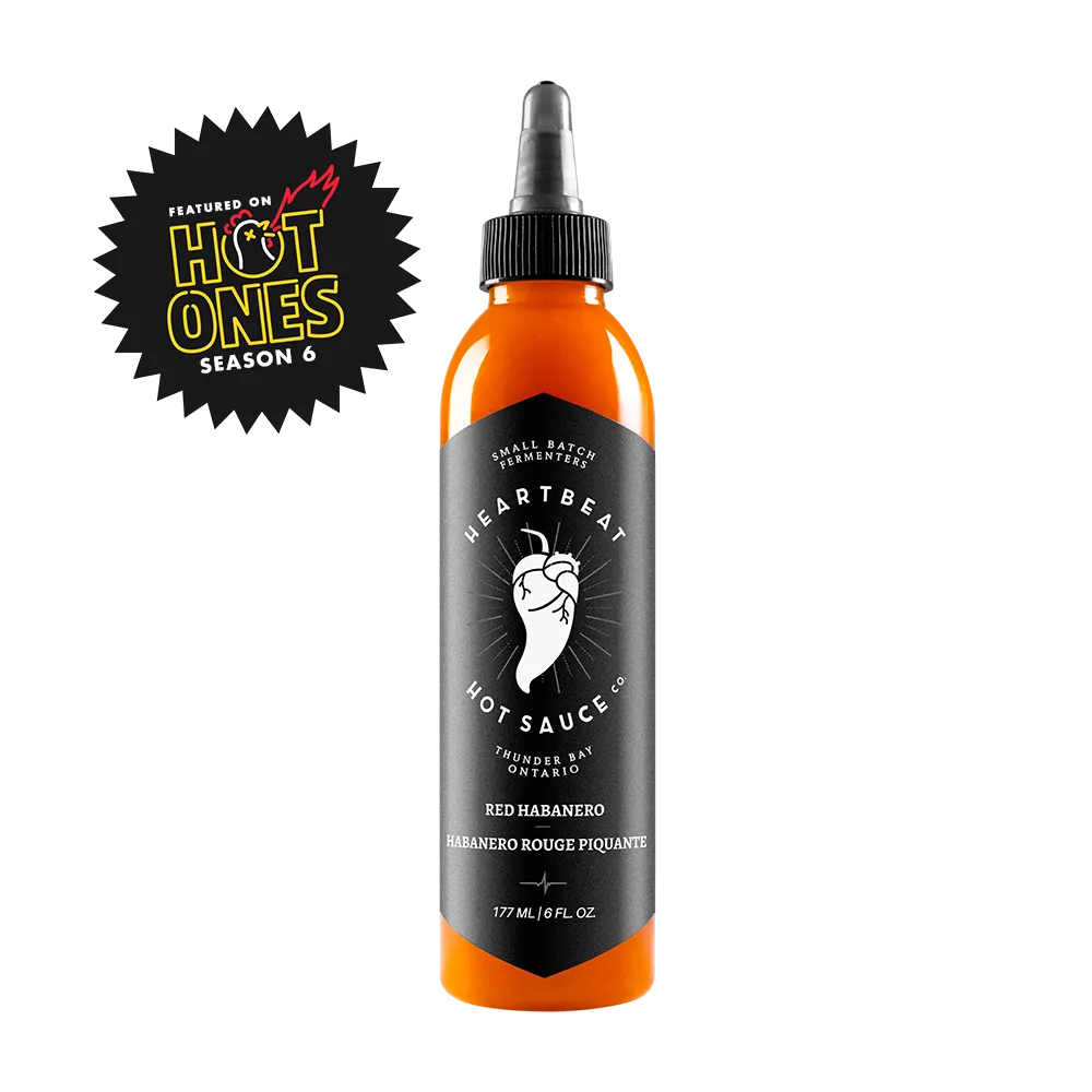 Heartbeat Hot Sauce Co. Red Habanero bottle