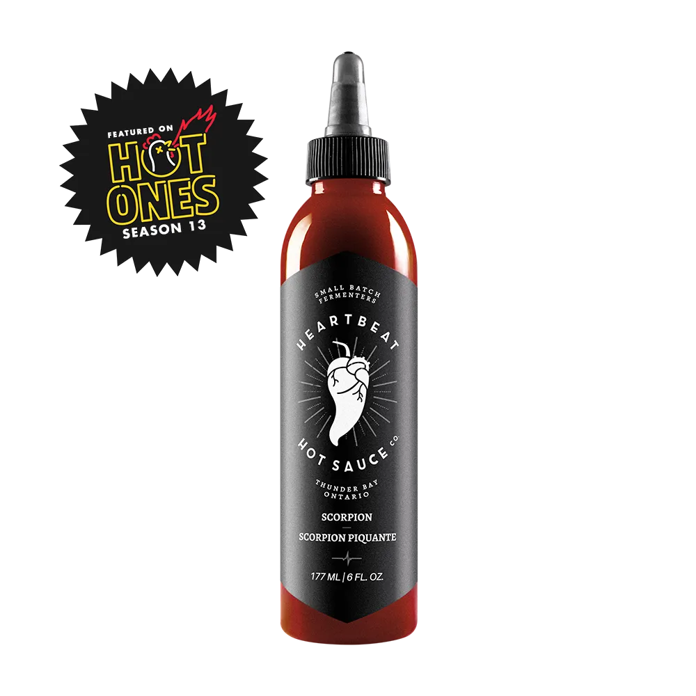 Heartbeat Hot Sauce Co. Scorpion bottle