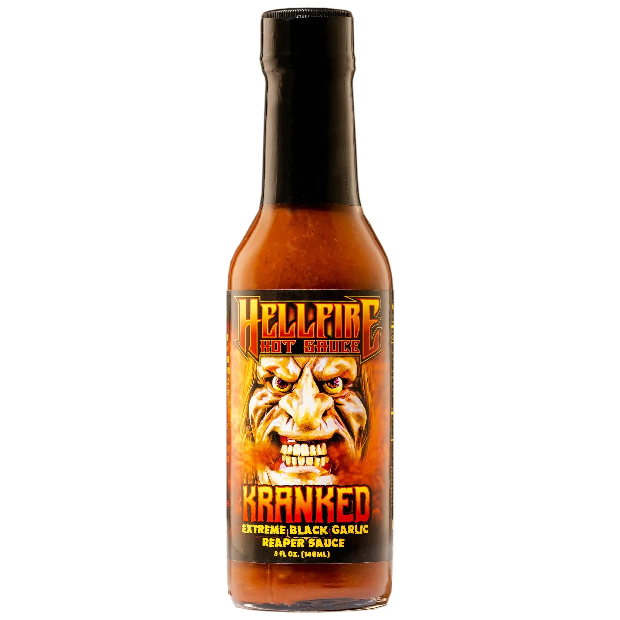 Hellfire Hot Sauce Kranked bottle