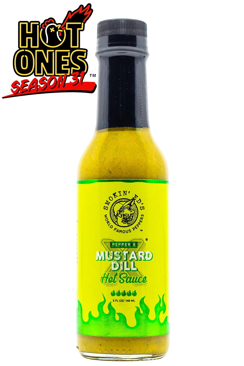 Puckerbutt Pepper Co. Mustard Dill X bottle