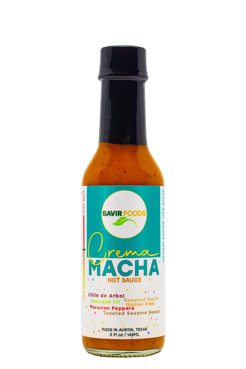 Savir Foods Crema Macha bottle