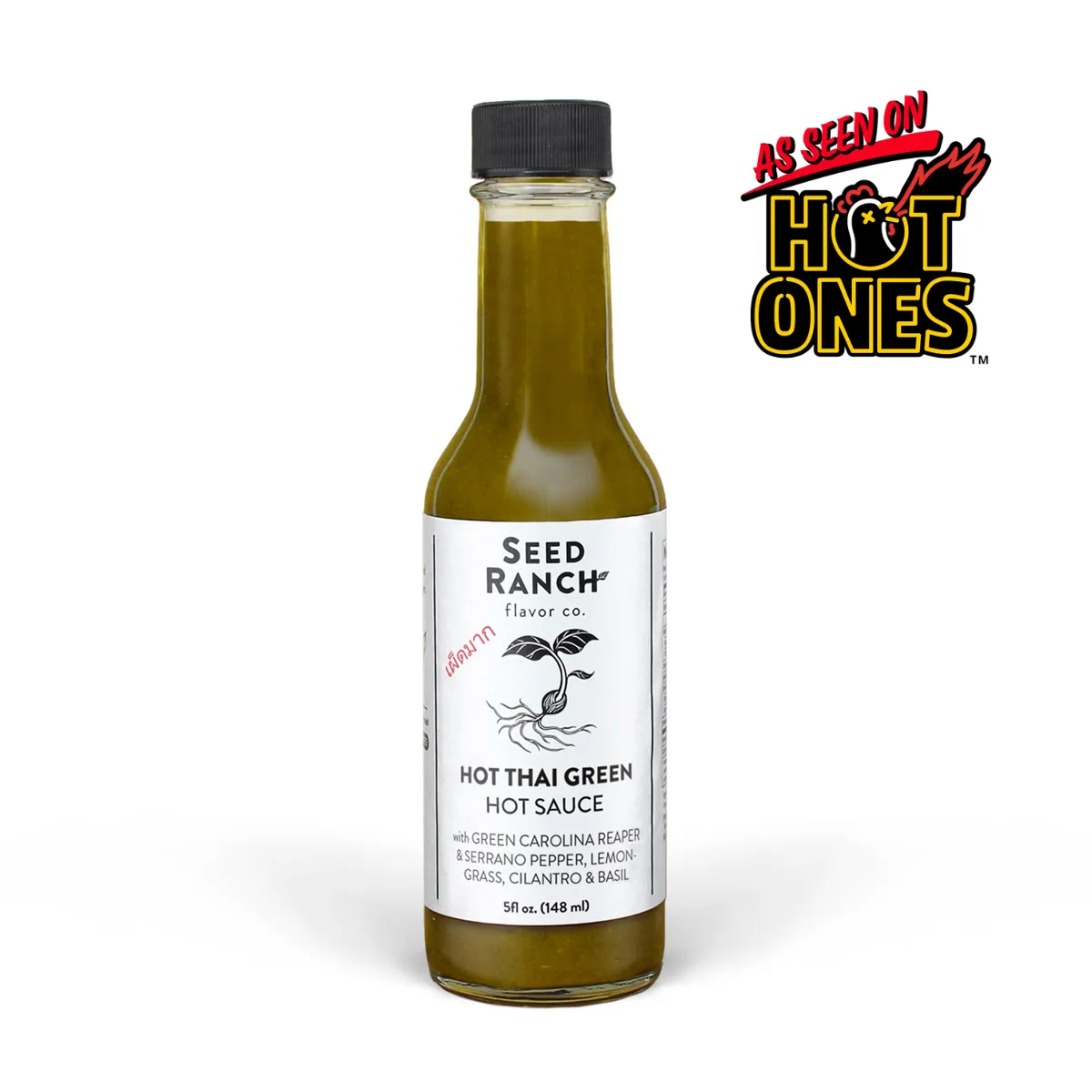 Seed Ranch Flavor Co. Hot Thai Green bottle
