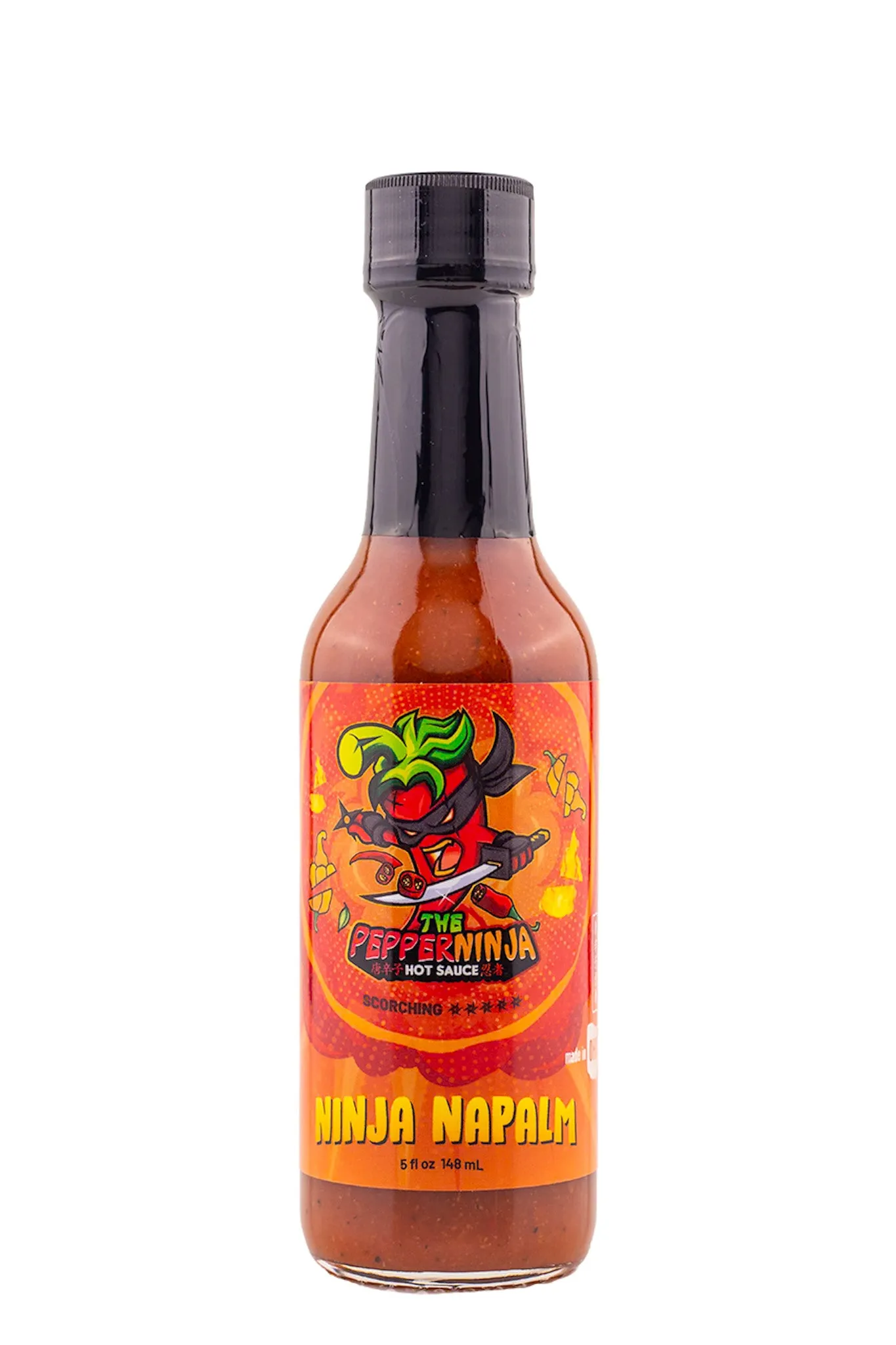 The Pepper Ninja Ninja Napalm bottle